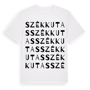 Székkutas ordlek t-shirt – ekologisk bomull t-shirt från Pinshirt