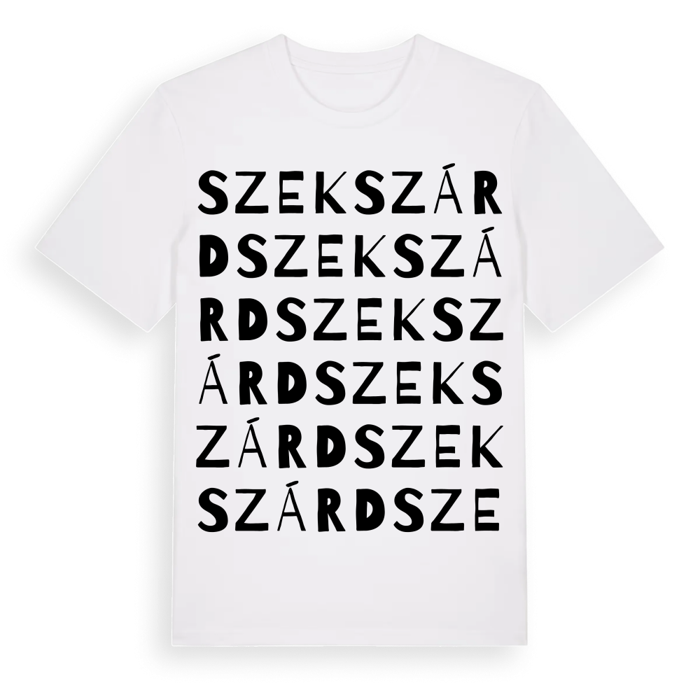 Szekszárd ordlek t-shirt – White, i miljö