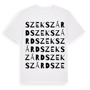Szekszárd ordlek t-shirt – ekologisk bomull t-shirt från Pinshirt