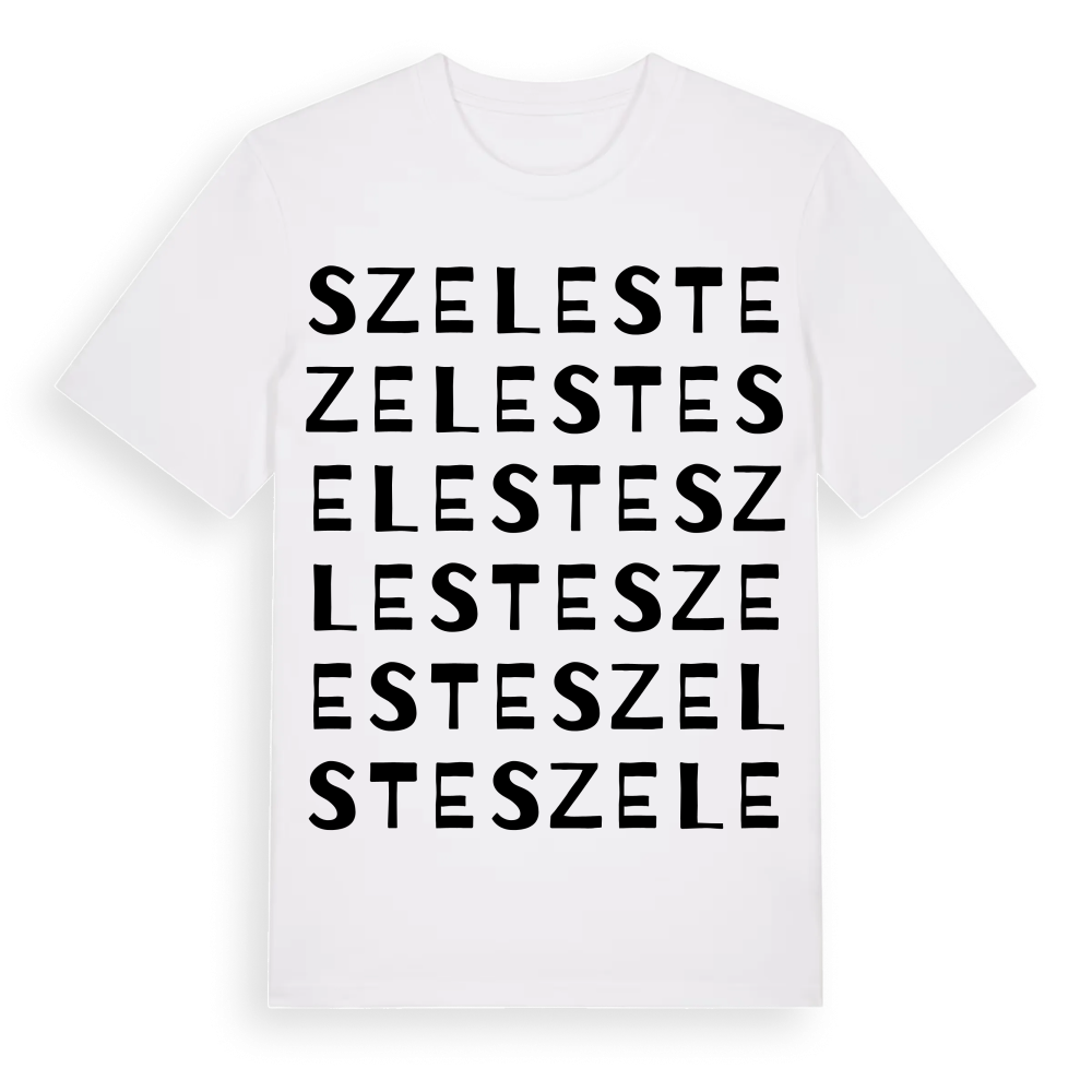Szeleste ordlek t-shirt – White, i miljö