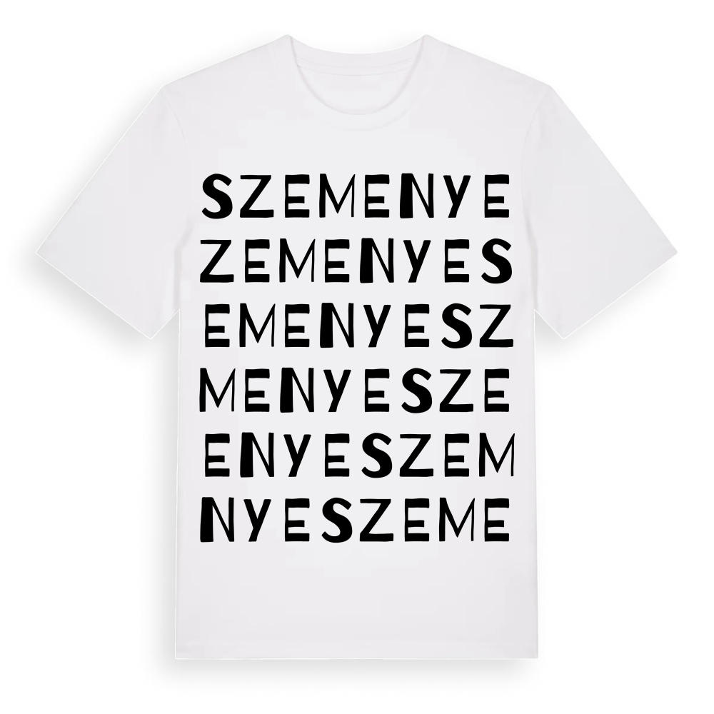 Szemenye ordlek t-shirt – White, i miljö