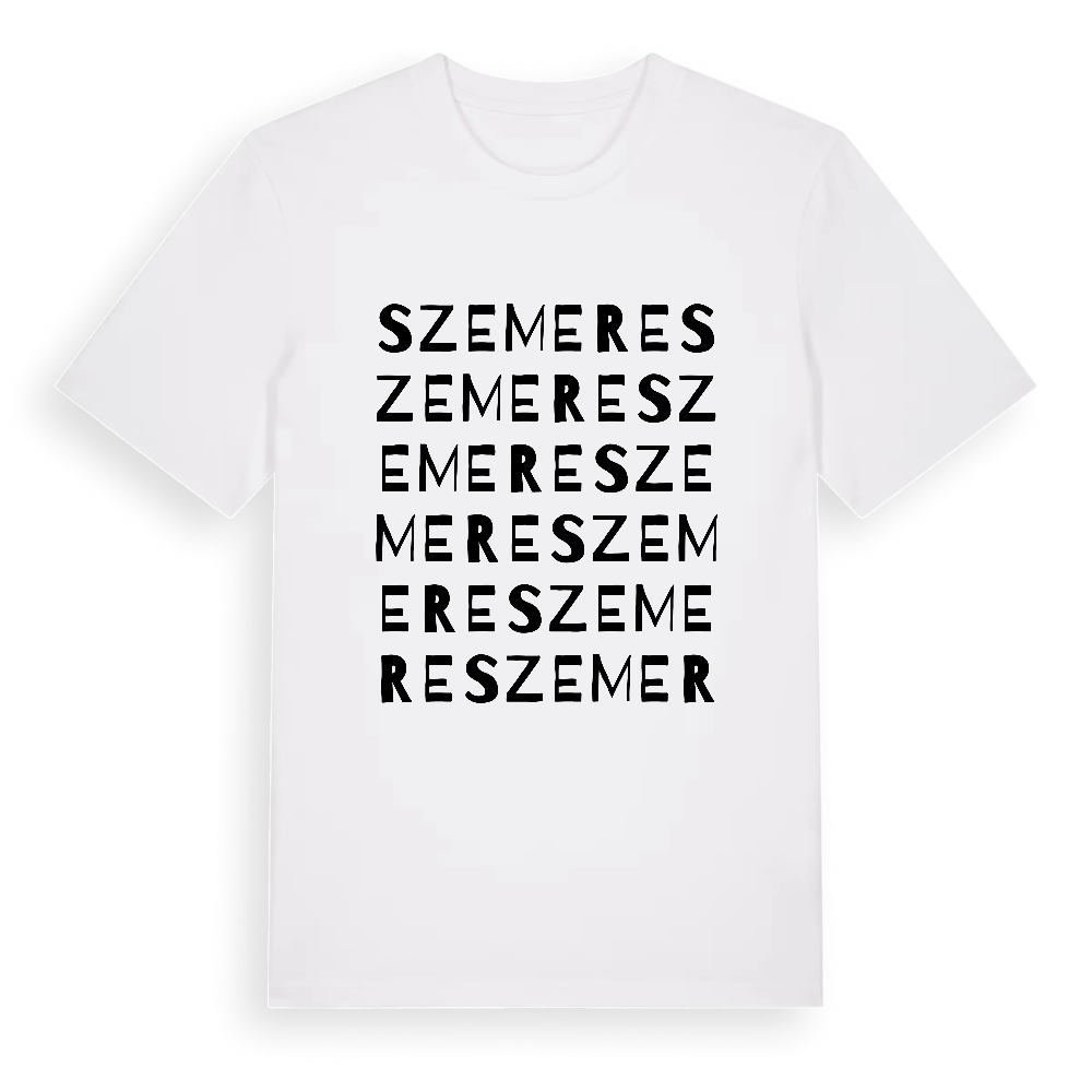 Szemere ordlek t-shirt – White, i miljö