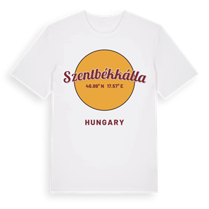 Szentbékkálla cirkel t-shirt – ekologisk bomull t-shirt från Pinshirt