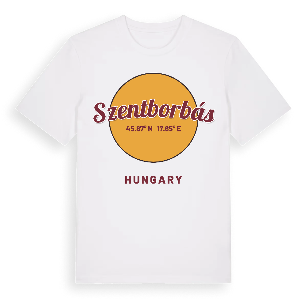 Szentborbás cirkel t-shirt – White, i miljö