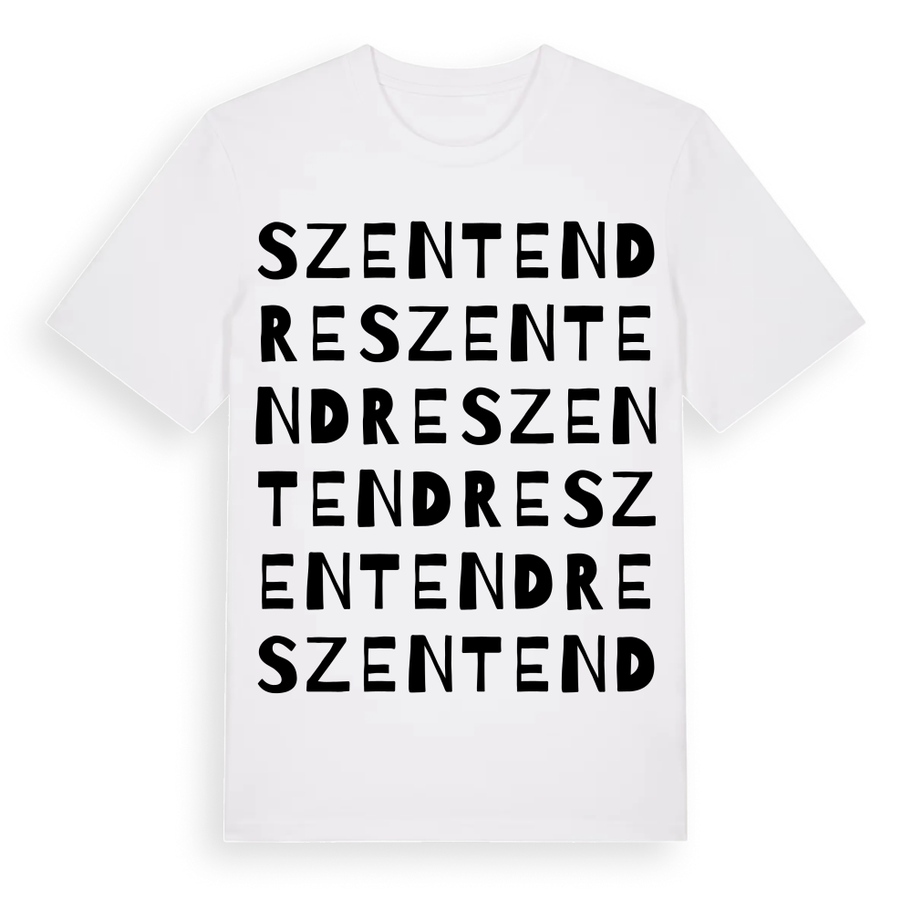 Szentendre ordlek t-shirt – White, i miljö