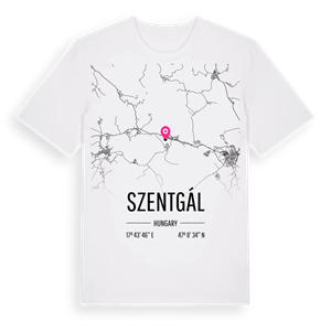 Szentgál karta t-shirt – ekologisk bomull t-shirt från Pinshirt