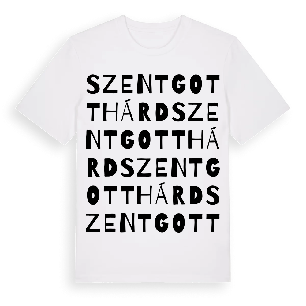 Szentgotthárd ordlek t-shirt – White, i miljö