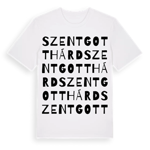 Szentgotthárd ordlek t-shirt – ekologisk bomull t-shirt från Pinshirt