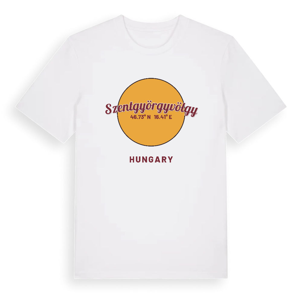 Szentgyörgyvölgy cirkel t-shirt – White, i miljö