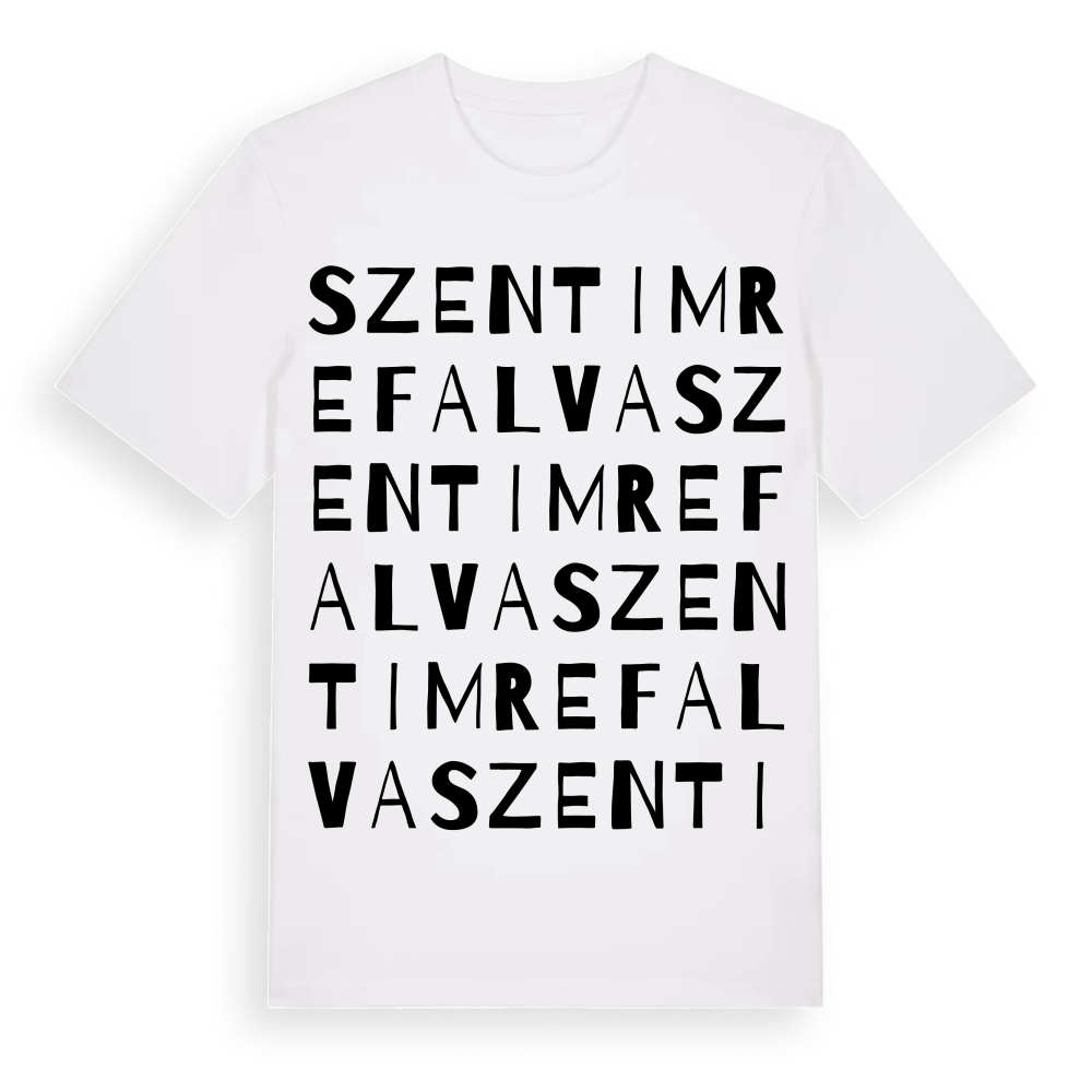 Szentimrefalva ordlek t-shirt – White, i miljö