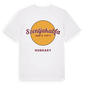 Szentjakabfa cirkel t-shirt – ekologisk bomull t-shirt från Pinshirt