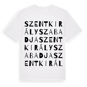 Szentkirályszabadja ordlek t-shirt – ekologisk bomull t-shirt från Pinshirt