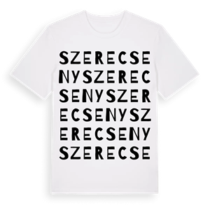 Szerecseny ordlek t-shirt – ekologisk bomull t-shirt från Pinshirt