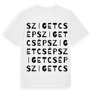 Szigetcsép ordlek t-shirt – ekologisk bomull t-shirt från Pinshirt
