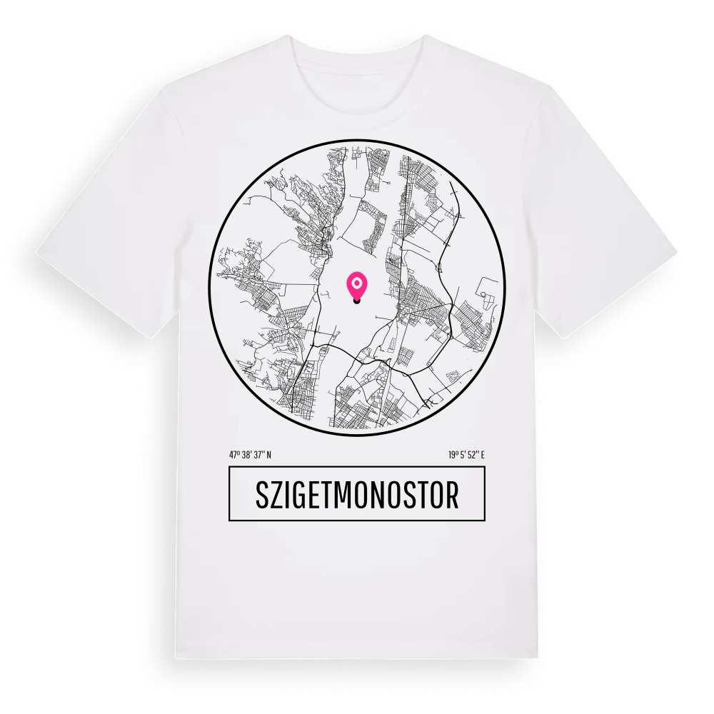 Szigetmonostor t-shirt – White, i miljö
