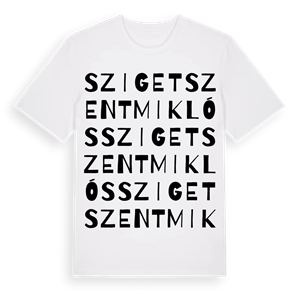 Szigetszentmiklós ordlek t-shirt – ekologisk bomull t-shirt från Pinshirt