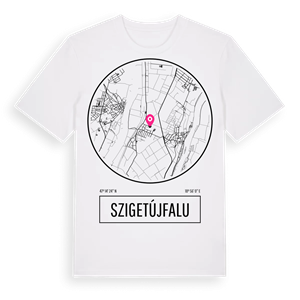 Szigetújfalu t-shirt – ekologisk bomull t-shirt från Pinshirt