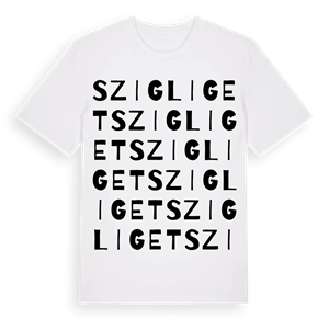 Szigliget ordlek t-shirt – ekologisk bomull t-shirt från Pinshirt