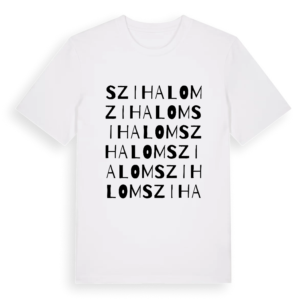 Szihalom ordlek t-shirt – White, i miljö