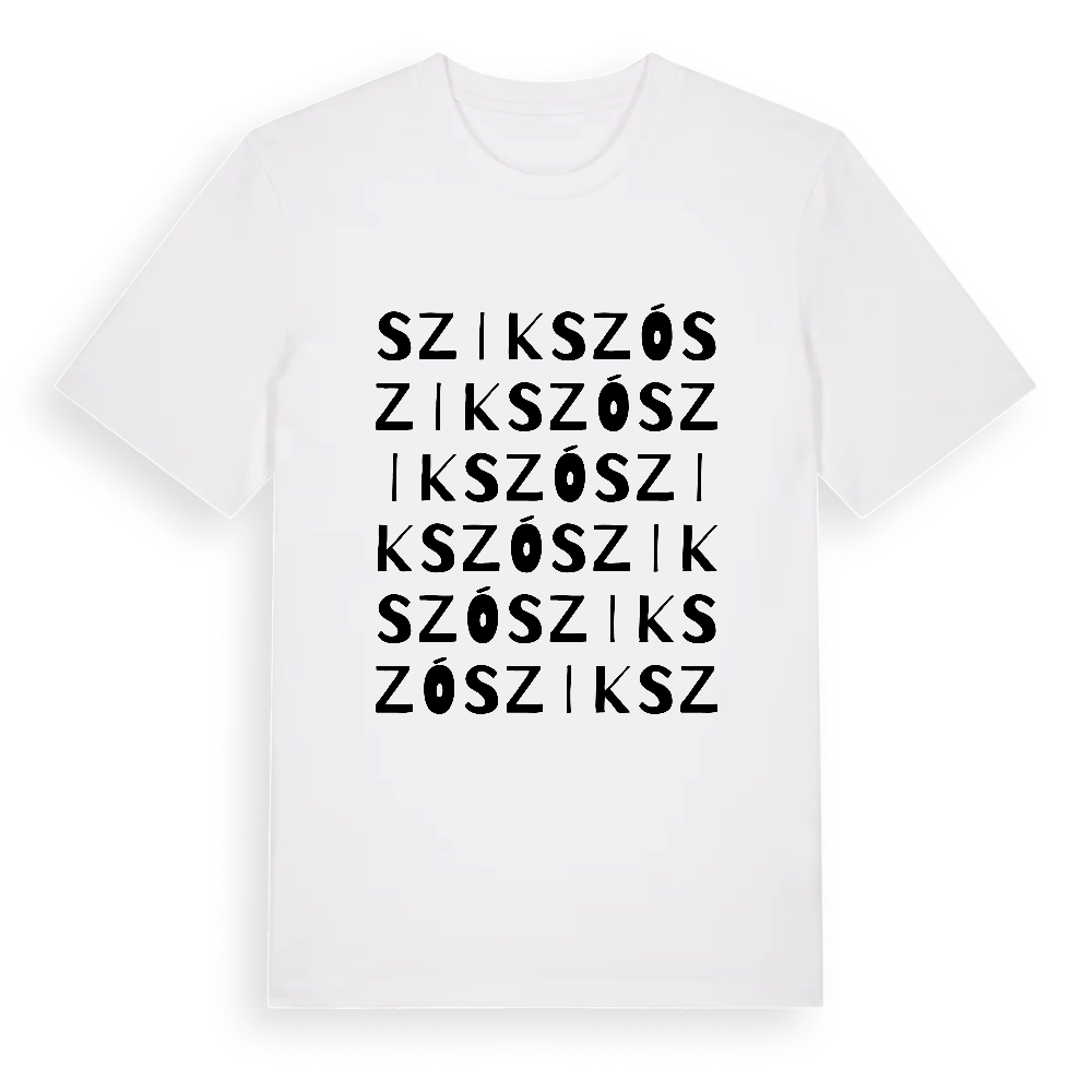 Szikszó ordlek t-shirt – White, i miljö