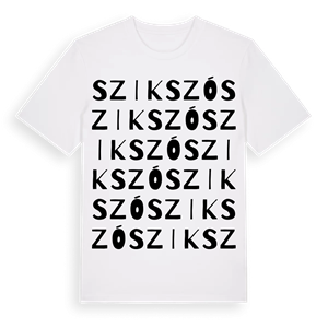 Szikszó ordlek t-shirt – ekologisk bomull t-shirt från Pinshirt