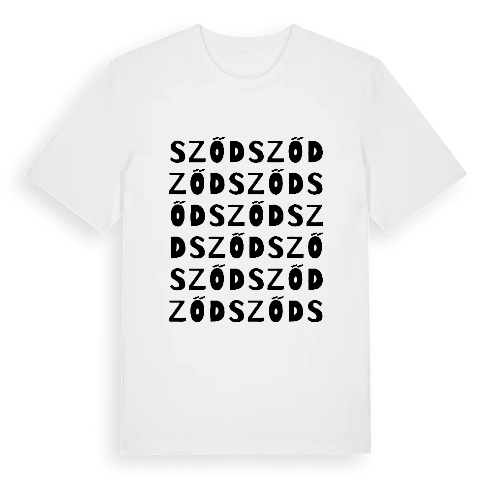 Sződ ordlek t-shirt – White, i miljö