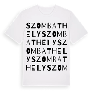 Szombathely ordlek t-shirt – ekologisk bomull t-shirt från Pinshirt