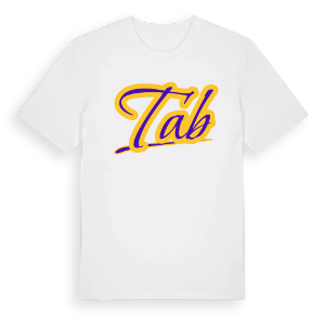 Tab baseball t-shirt – ekologisk bomull t-shirt från Pinshirt