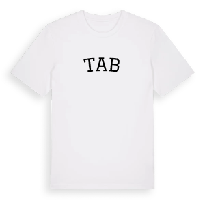 Tab böjd t-shirt – ekologisk bomull t-shirt från Pinshirt