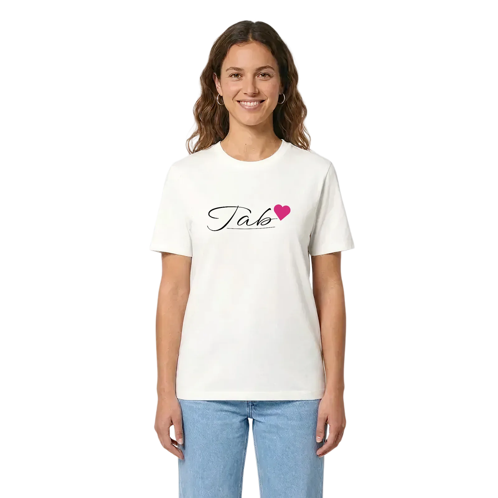Tab hjärta t-shirt – White, i miljö
