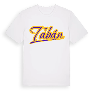Tabán baseball t-shirt – ekologisk bomull t-shirt från Pinshirt