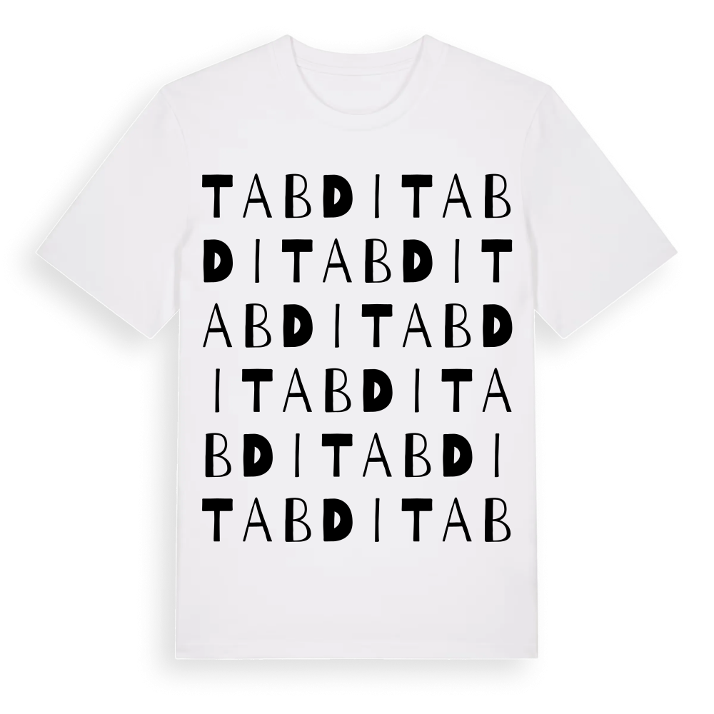 Tabdi ordlek t-shirt – White, i miljö