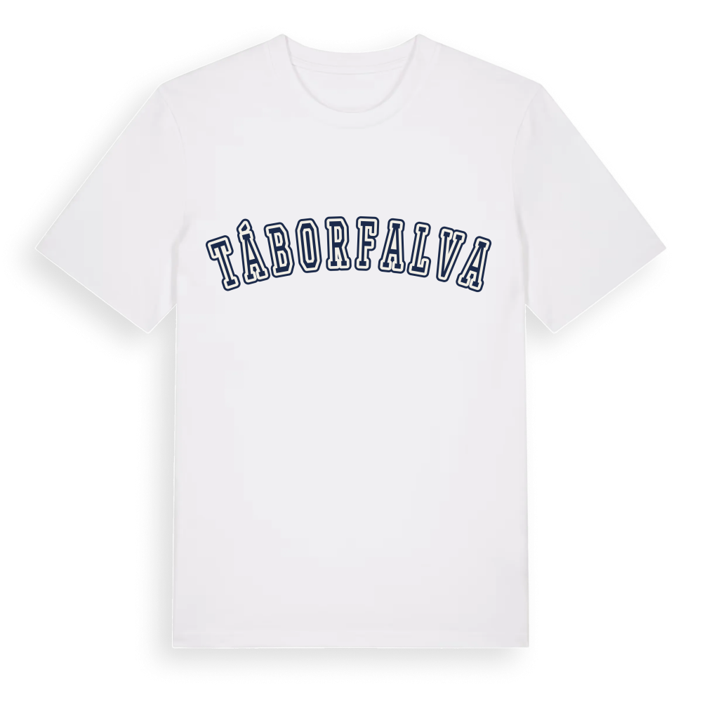 Táborfalva college t-shirt – White, i miljö