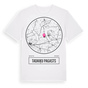 Tadaiķu pagasts t-shirt – ekologisk bomull t-shirt från Pinshirt