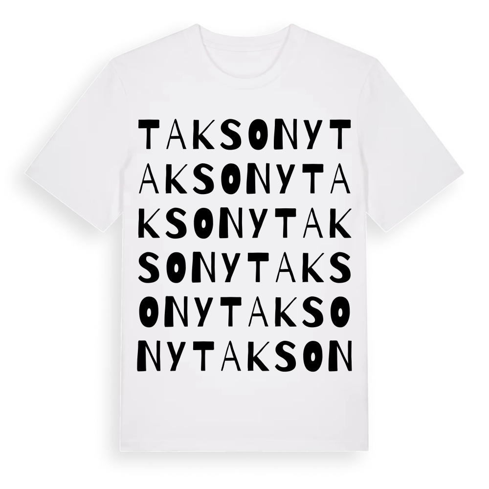 Taksony ordlek t-shirt – White, i miljö