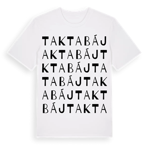 Taktabáj ordlek t-shirt – ekologisk bomull t-shirt från Pinshirt