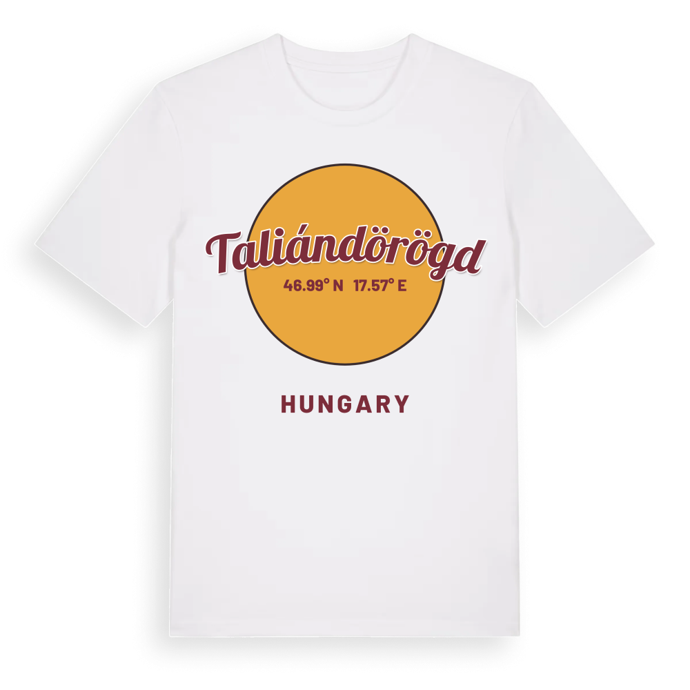 Taliándörögd cirkel t-shirt – White, i miljö