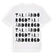 Taliándörögd ordlek t-shirt
