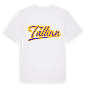 Tallinn baseball t-shirt – ekologisk bomull t-shirt från Pinshirt