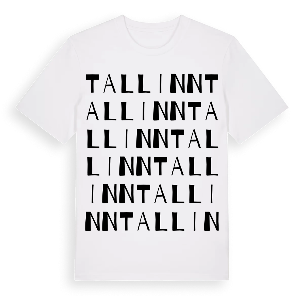 Tallinn ordlek t-shirt – White, i miljö