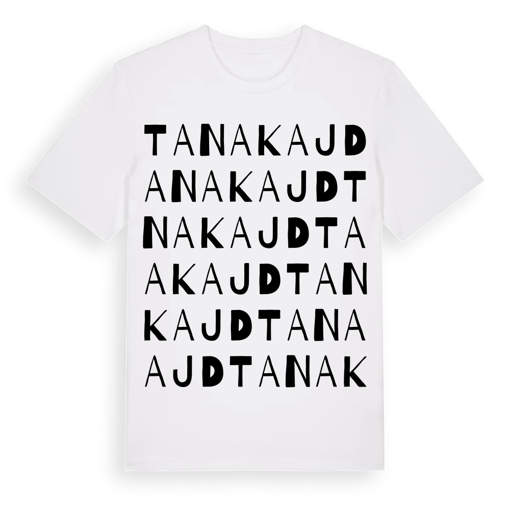Tanakajd ordlek t-shirt – White, i miljö