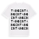 White t-shirt med Tangen ordlek t-shirt
