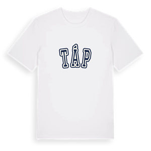 Táp college t-shirt – ekologisk bomull t-shirt från Pinshirt