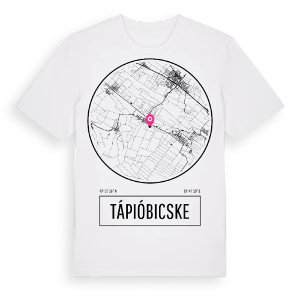 Tápióbicske t-shirt – ekologisk bomull t-shirt från Pinshirt