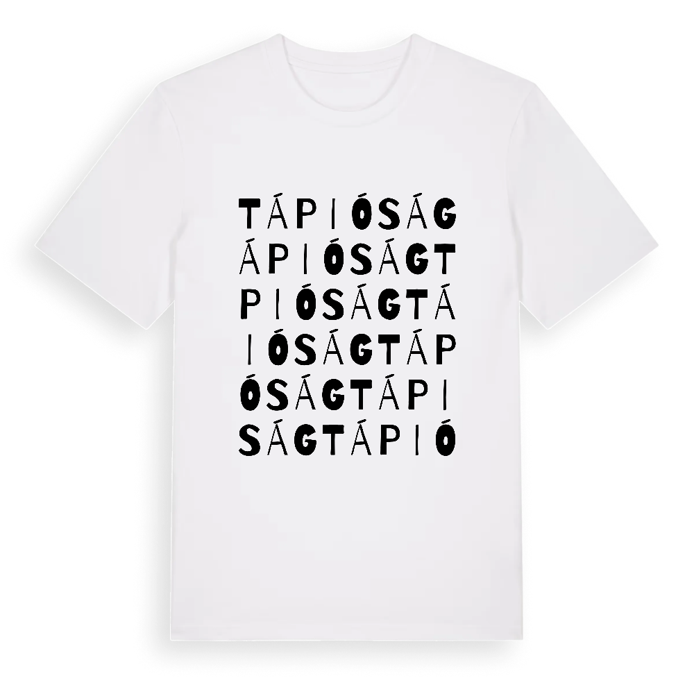 Tápióság ordlek t-shirt – White, i miljö