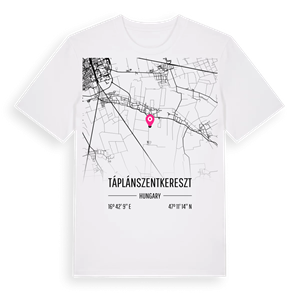 Táplánszentkereszt karta t-shirt – ekologisk bomull t-shirt från Pinshirt