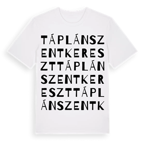 Táplánszentkereszt ordlek t-shirt – ekologisk bomull t-shirt från Pinshirt