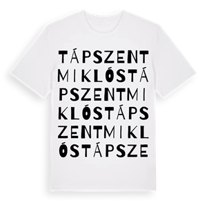 Tápszentmiklós ordlek t-shirt – ekologisk bomull t-shirt från Pinshirt