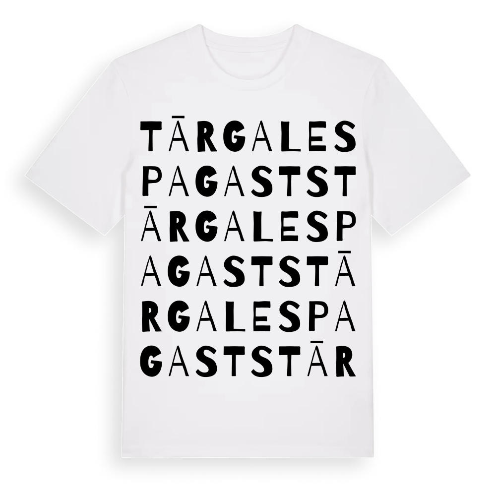 Tārgales pagasts ordlek t-shirt – White, i miljö