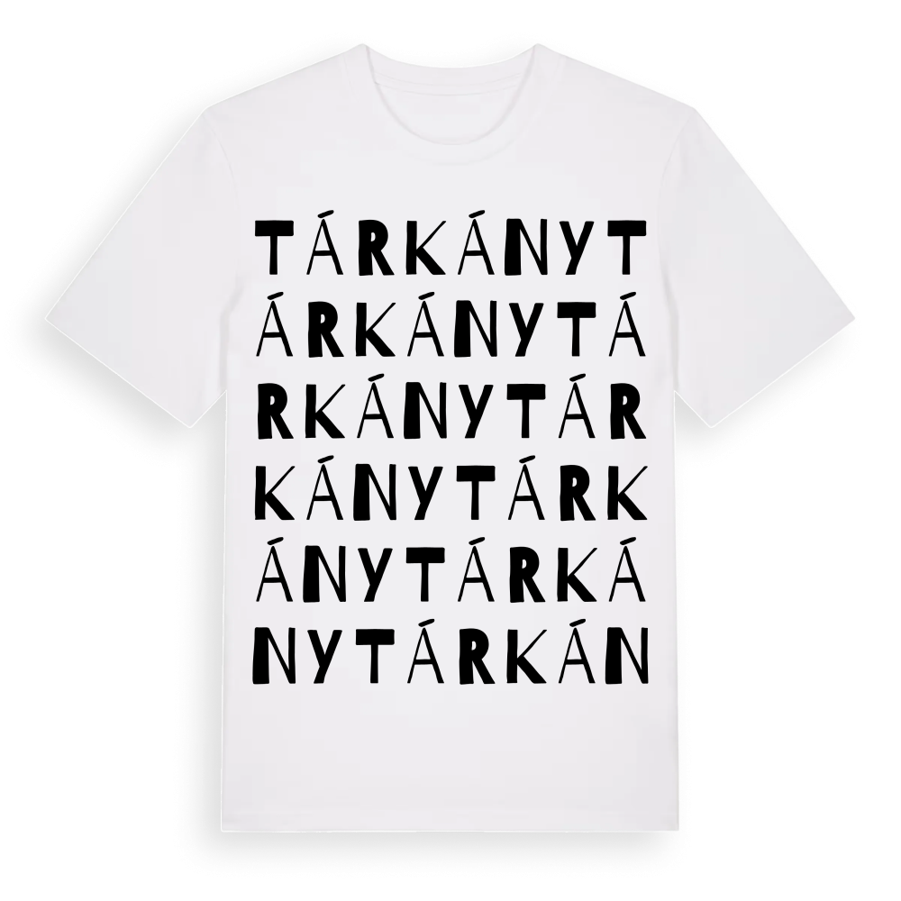 Tárkány ordlek t-shirt – White, i miljö